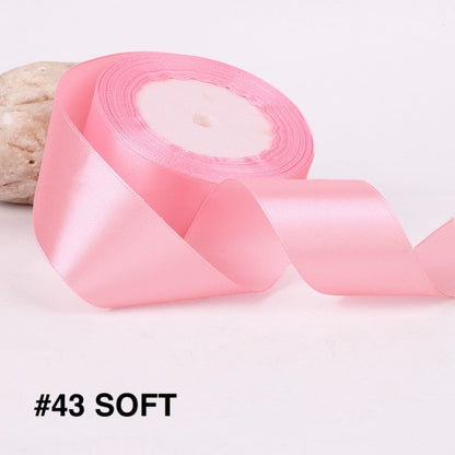 PTA8 SATIN Pita Satin Roll Motif  Setangan Satin dan Transparan Modern Pita Kado 4cm/Pita Dekorasi Buket
