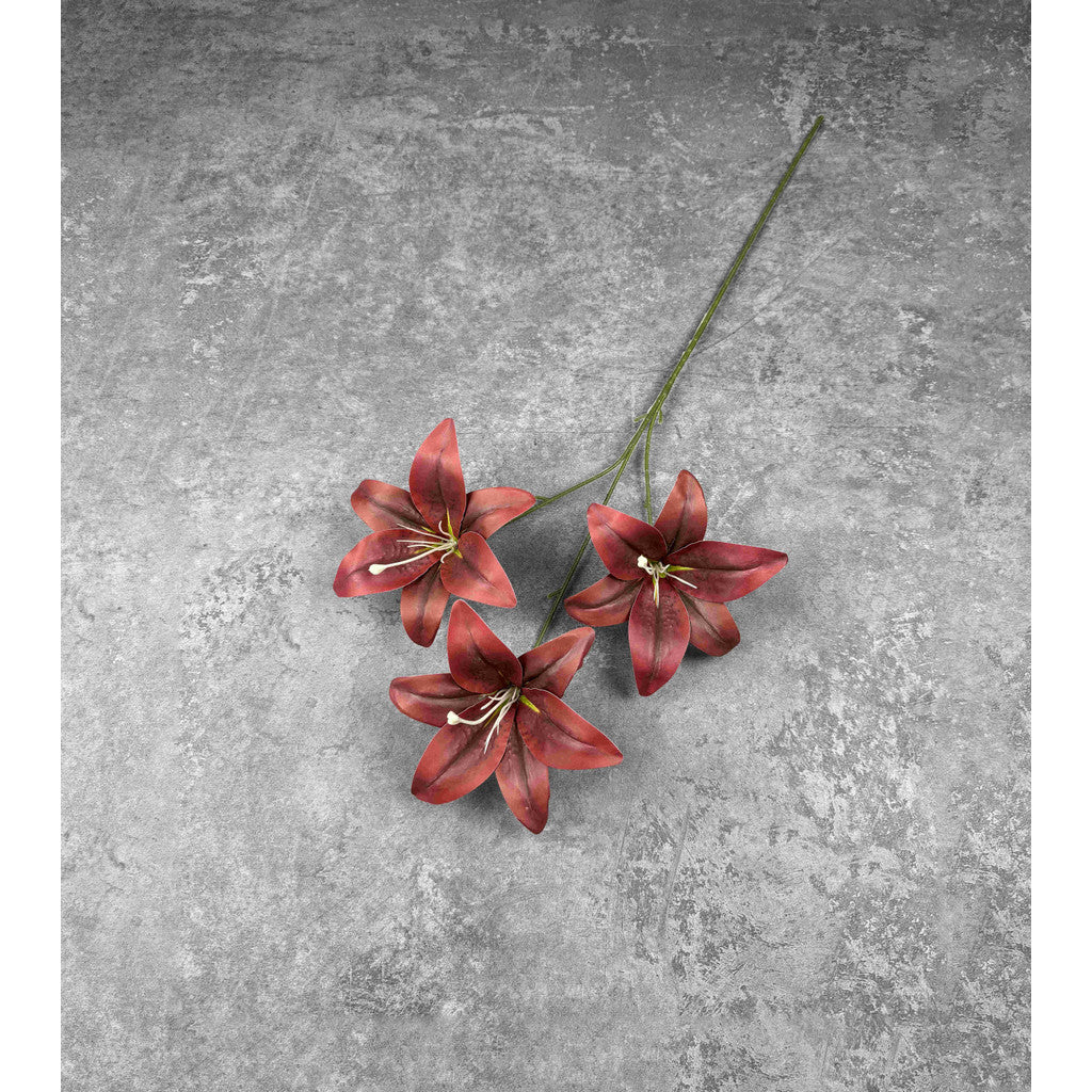 C87 HETTY (x3) Bunga Lily Flower tape 65CM ARTIFICIAL BUNGA DEKORASI HIAS RUANGAN RUMAH KANTOR STUDIO