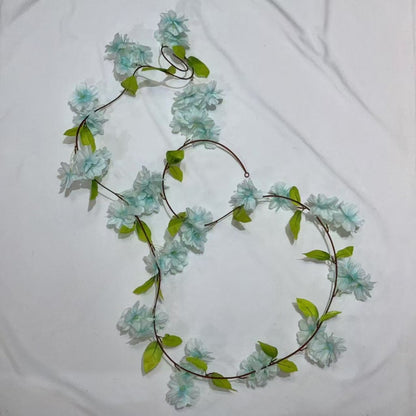 RBC05 17HD / 16Daun Sakura Cherry Blossom 2.1M Bunga Hias Rambat Plastik Dekorasi Dinding Rumah Acara Pernikahan Artificial