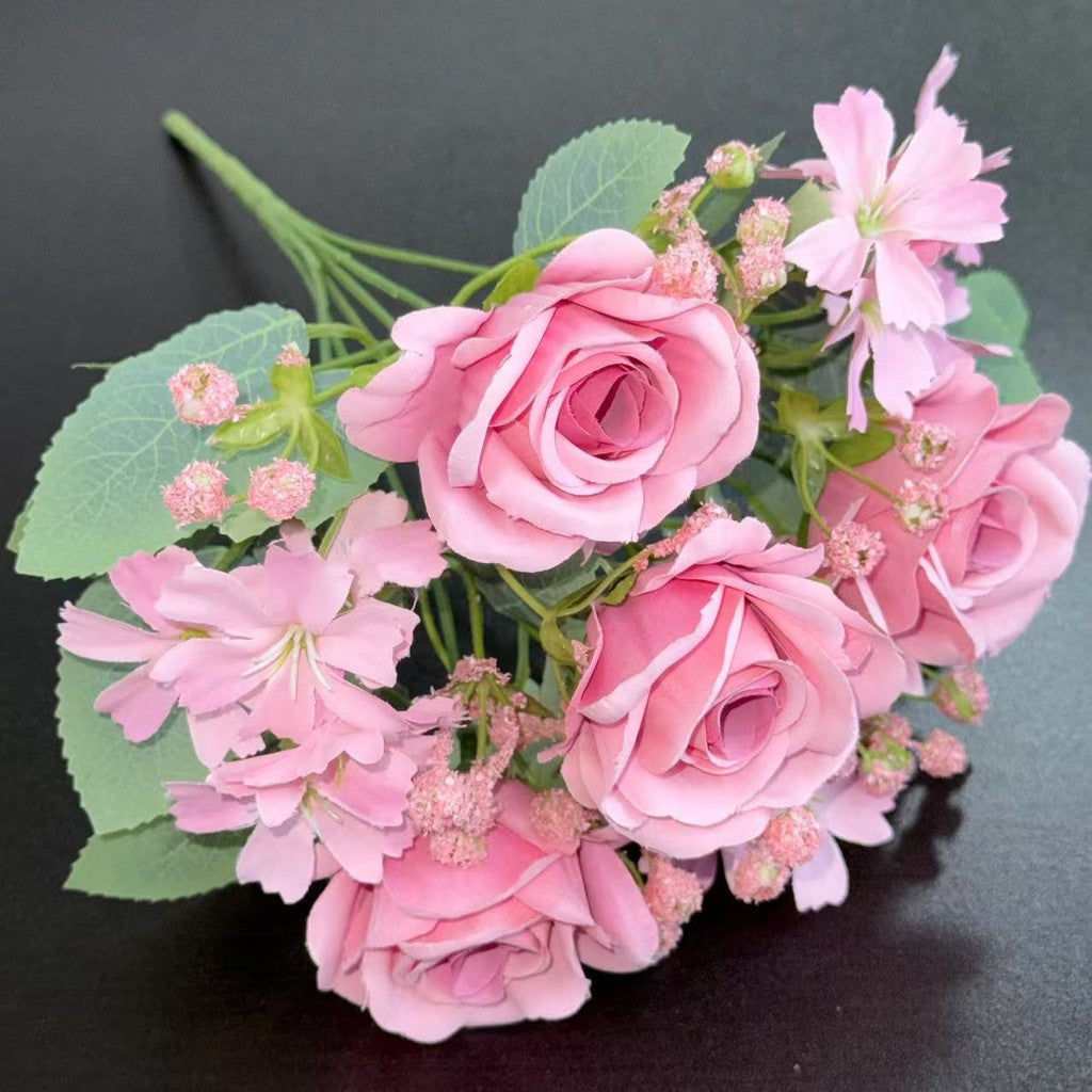 Bouquet bunga BKT 1018 AILUN 7Cbg Bunga Mawar Artifisial Dekorasi Hiasan Seserahan Buket Palsu