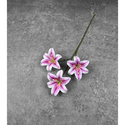 C87 HETTY (x3) Bunga Lily Flower tape 65CM ARTIFICIAL BUNGA DEKORASI HIAS RUANGAN RUMAH KANTOR STUDIO