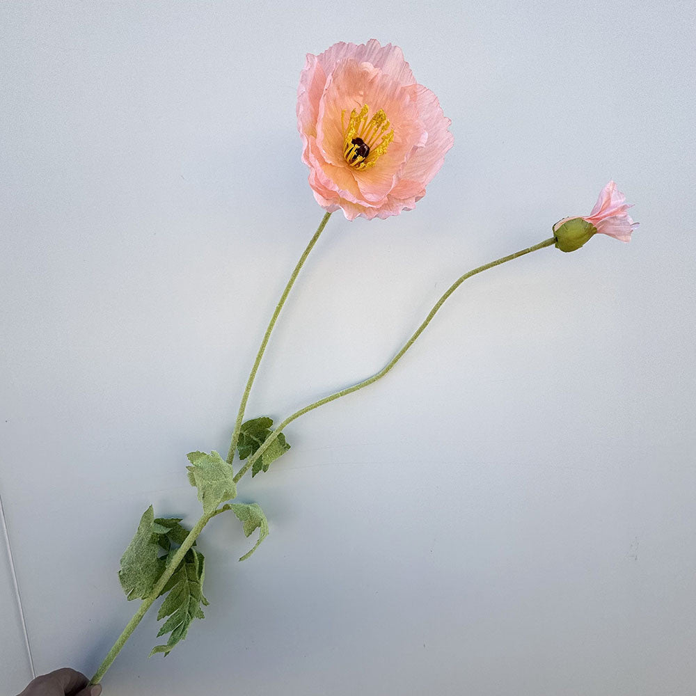 C22 BIGPOPP BUNGA POPPY 105CM ARTIFICIAL BUAH DEKORASI HIAS RUANGAN RUMAH KANTOR STUDIO