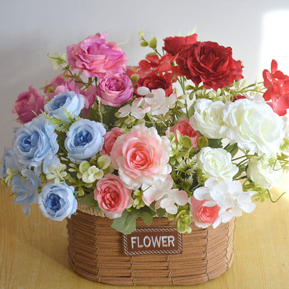 Bouquet bunga P124 PEONGEA Peony Artifisial Dekorasi Hiasan Seserahan Buket Palsu