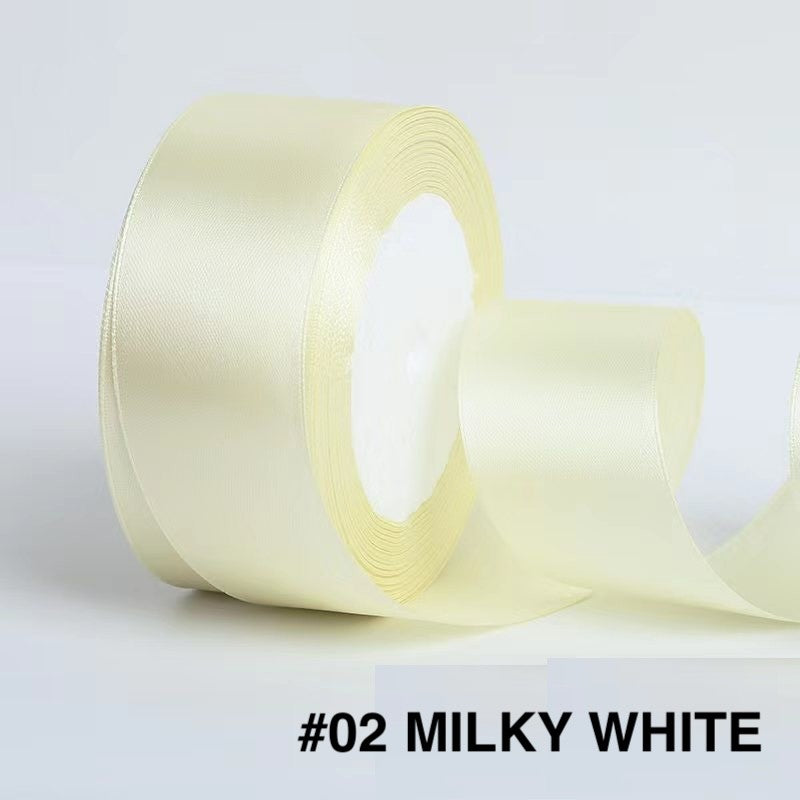 PTA8 SATIN Pita Satin Roll Motif  Setangan Satin dan Transparan Modern Pita Kado 4cm/Pita Dekorasi Buket