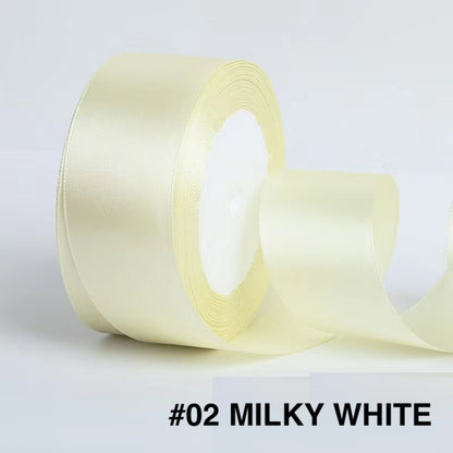 PTA8 SATIN Pita Satin Roll Motif  Setangan Satin dan Transparan Modern Pita Kado 4cm/Pita Dekorasi Buket