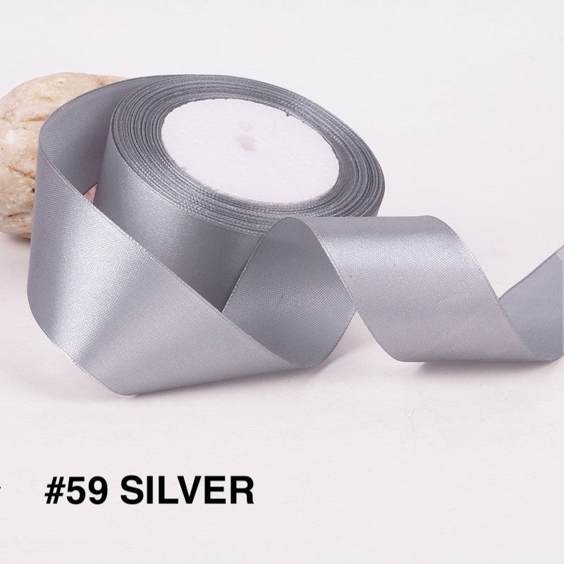 PTA8 SATIN Pita Satin Roll Motif  Setangan Satin dan Transparan Modern Pita Kado 4cm/Pita Dekorasi Buket