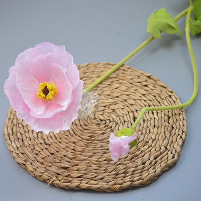 C22 BIGPOPP BUNGA POPPY 105CM ARTIFICIAL BUAH DEKORASI HIAS RUANGAN RUMAH KANTOR STUDIO