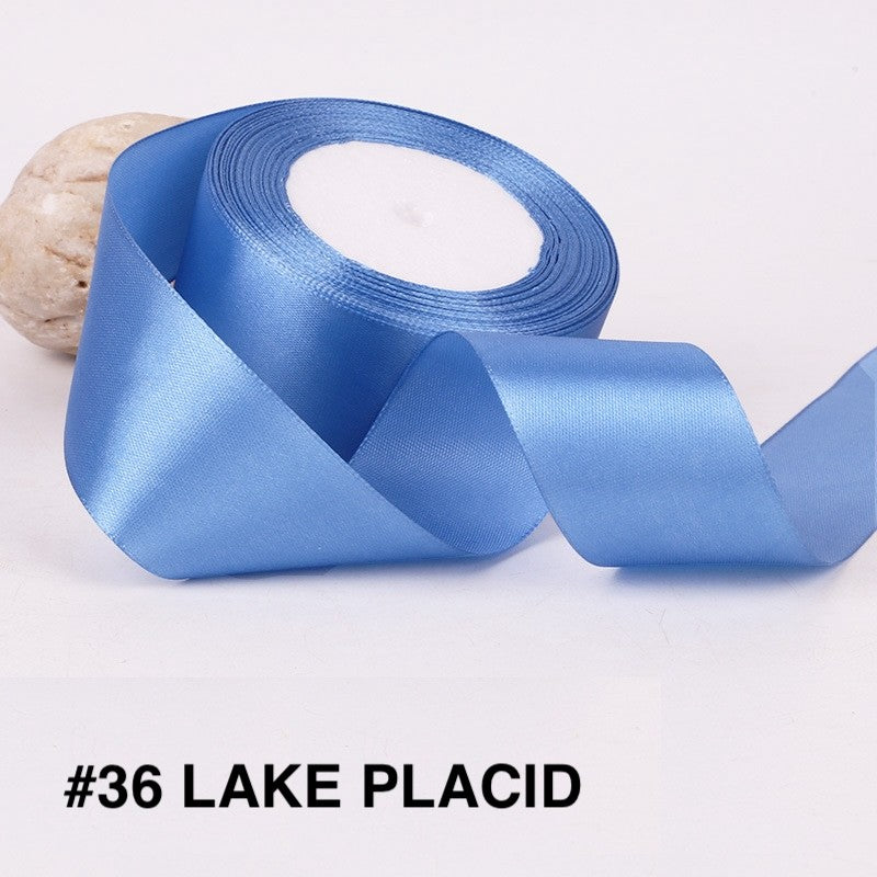 PTA8 SATIN Pita Satin Roll Motif  Setangan Satin dan Transparan Modern Pita Kado 4cm/Pita Dekorasi Buket