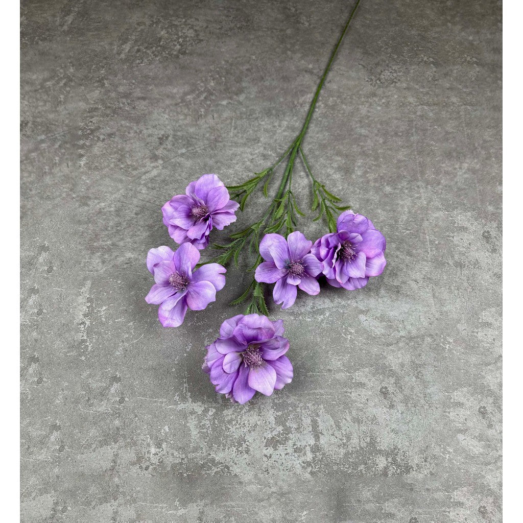 C89 5EMON (x5) Bunga ANEMONE Kain Sutra 80CM ARTIFICIAL BUNGA DEKORASI HIAS RUANGAN RUMAH KANTOR STUDIO