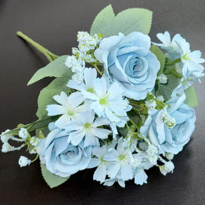 Bouquet bunga BKT 1018 AILUN 7Cbg Bunga Mawar Artifisial Dekorasi Hiasan Seserahan Buket Palsu