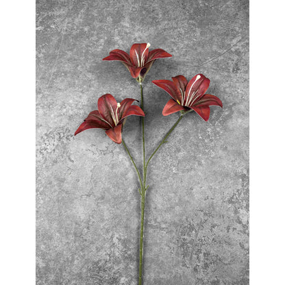 C87 HETTY (x3) Bunga Lily Flower tape 65CM ARTIFICIAL BUNGA DEKORASI HIAS RUANGAN RUMAH KANTOR STUDIO