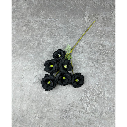 C61 QING (x6) Bunga Mawar Kain Sutra 60CM ARTIFICIAL BUNGA DEKORASI HIAS RUANGAN RUMAH KANTOR STUDIO