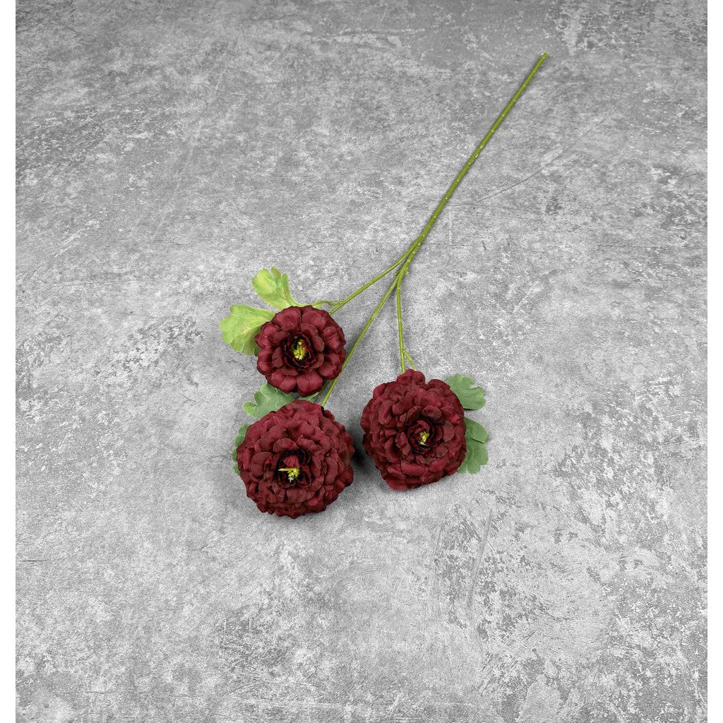 C82 MASNAGA (x3) Bunga Peony Kain Sutra 64CM ARTIFICIAL BUNGA DEKORASI HIAS RUANGAN RUMAH KANTOR STUDIO