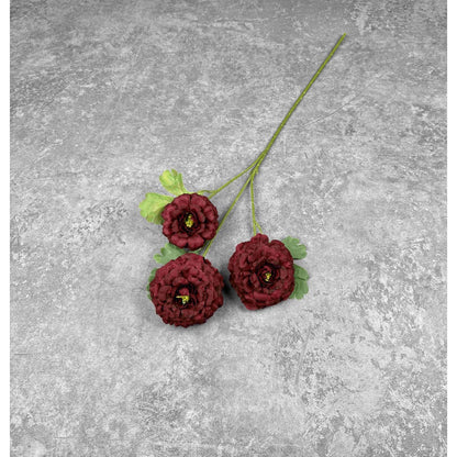 C82 MASNAGA (x3) Bunga Peony Kain Sutra 64CM ARTIFICIAL BUNGA DEKORASI HIAS RUANGAN RUMAH KANTOR STUDIO