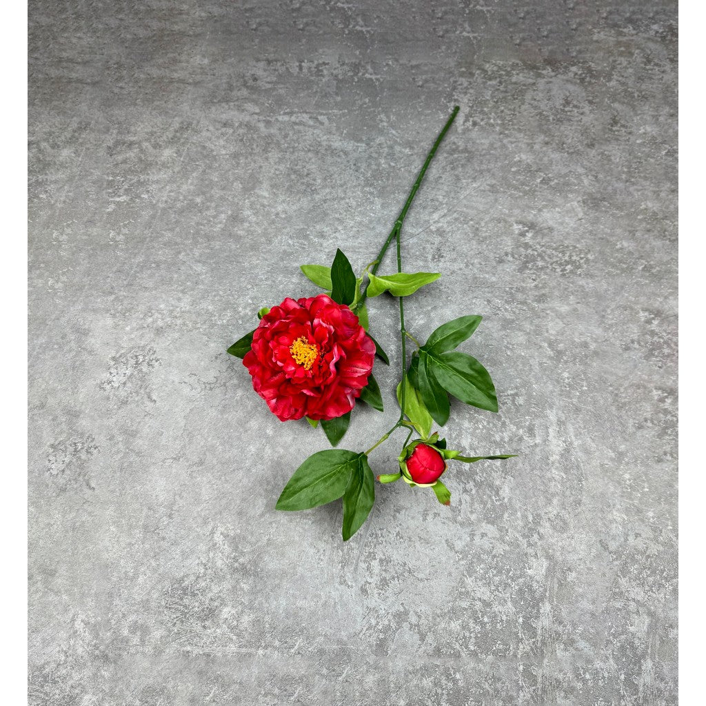 C59 ONI - ONI (x2) Bunga Peony Kain Sutra 68CM ARTIFICIAL BUNGA DEKORASI HIAS RUANGAN RUMAH KANTOR STUDIO