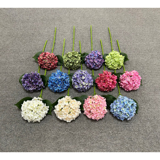 C64 ANANSIA (x1) Bunga Hydra Hortensia Kain Sutra 3D 62CM ARTIFICIAL BUNGA DEKORASI HIAS RUANGAN RUMAH KANTOR STUDIO