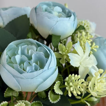 Bouquet bunga BKT 1027 XIYA 7Cbg Bunga ROSE Artifisial Dekorasi Hiasan Seserahan Buket Palsu