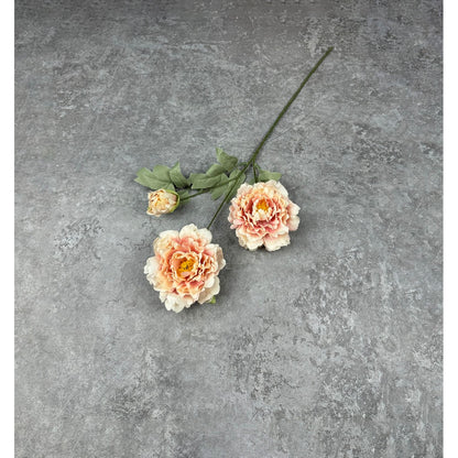 C63 OLIVIA (x3) Bunga Peony Kain Sutra 65CM ARTIFICIAL BUNGA DEKORASI HIAS RUANGAN RUMAH KANTOR STUDIO