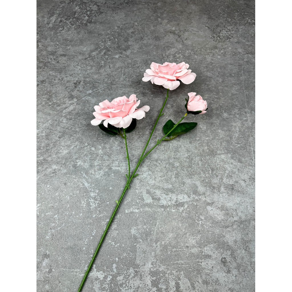 C78 GUI (x3) Bunga Mawar  Kain Sutra 64CM ARTIFICIAL BUNGA DEKORASI HIAS RUANGAN RUMAH KANTOR STUDIO