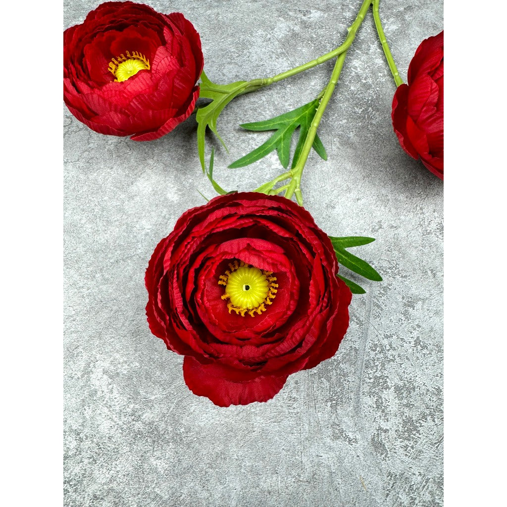 C79 YANG (x3) Bunga Peony  Kain Sutra 65CM ARTIFICIAL BUNGA DEKORASI HIAS RUANGAN RUMAH KANTOR STUDIO