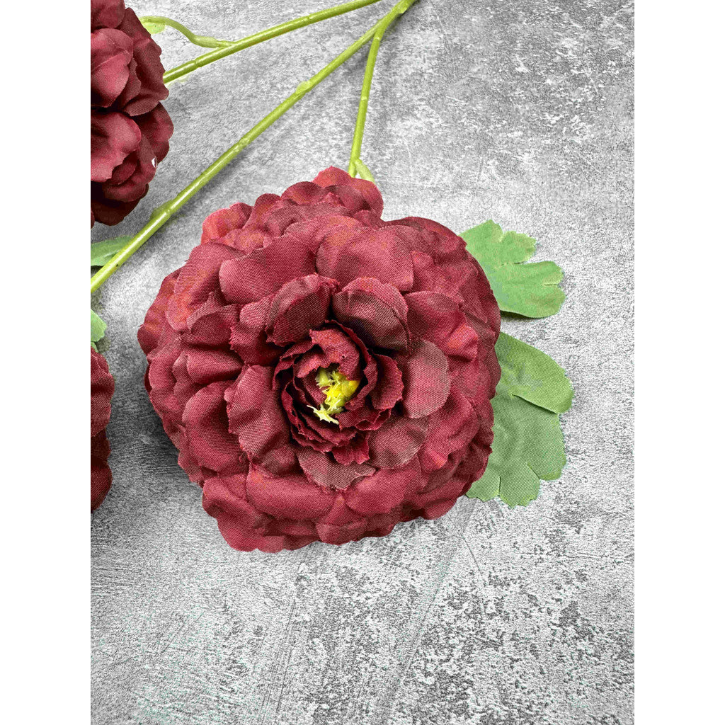 C82 MASNAGA (x3) Bunga Peony Kain Sutra 64CM ARTIFICIAL BUNGA DEKORASI HIAS RUANGAN RUMAH KANTOR STUDIO