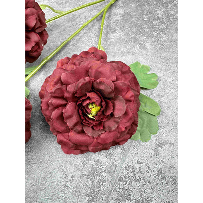 C82 MASNAGA (x3) Bunga Peony Kain Sutra 64CM ARTIFICIAL BUNGA DEKORASI HIAS RUANGAN RUMAH KANTOR STUDIO