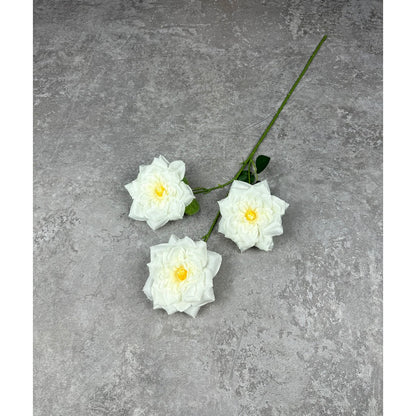 C60 TIGA (x3) Bunga Mawar Kain Sutra 62CM ARTIFICIAL BUNGA DEKORASI HIAS RUANGAN RUMAH KANTOR STUDIO