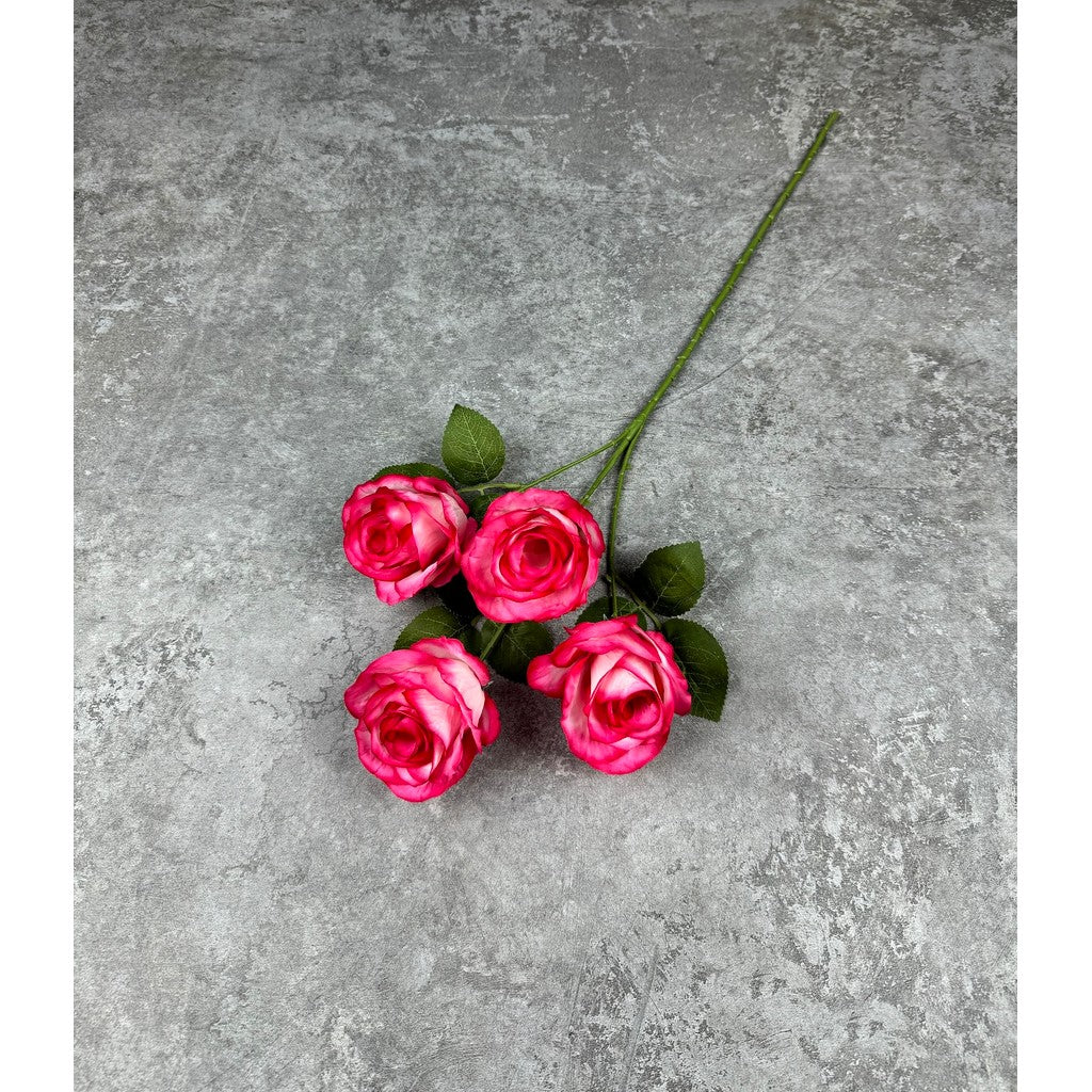 C80 NANA (x4) Bunga Mawar  Kain Sutra 63CM ARTIFICIAL BUNGA DEKORASI HIAS RUANGAN RUMAH KANTOR STUDIO