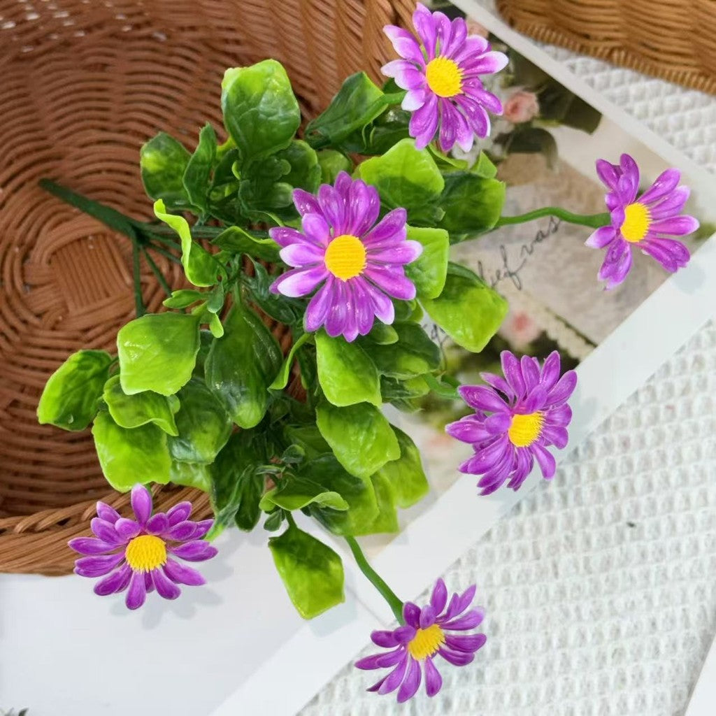 Bouquet bunga BKT 1026 KAMOMI 7Cbg Bunga Matahari Artifisial Dekorasi Hiasan Seserahan Buket Palsu