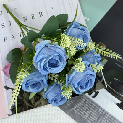 Bouquet bunga BKT 1029 RICH (x6) 6Cbg Bunga Mawar Artifisial Dekorasi Hiasan Seserahan Buket Palsu