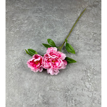 C76 OSDUA (x2) Bunga Peony Kain Sutra 75CM ARTIFICIAL BUNGA DEKORASI HIAS RUANGAN RUMAH KANTOR STUDIO