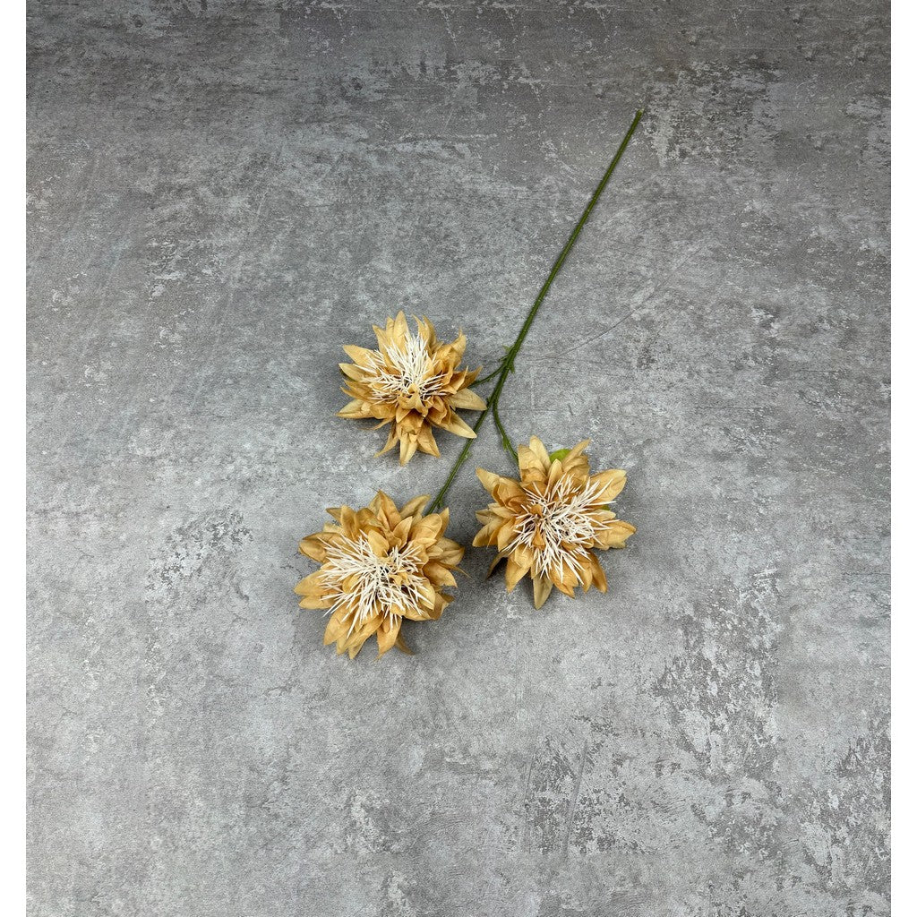 C11 (baru no daun) (x3) ANEMONE 68cm Artificial Bunga Mawar 3 Cabang 3 Kuntum Bunga Palsu Plastik Buatan Imitasi Hias Dekor Buket Bouquet Rumah Pesta/Bunga Hias