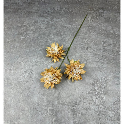 C11 (baru no daun) (x3) ANEMONE 68cm Artificial Bunga Mawar 3 Cabang 3 Kuntum Bunga Palsu Plastik Buatan Imitasi Hias Dekor Buket Bouquet Rumah Pesta/Bunga Hias