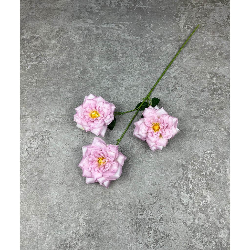 C60 TIGA (x3) Bunga Mawar Kain Sutra 62CM ARTIFICIAL BUNGA DEKORASI HIAS RUANGAN RUMAH KANTOR STUDIO