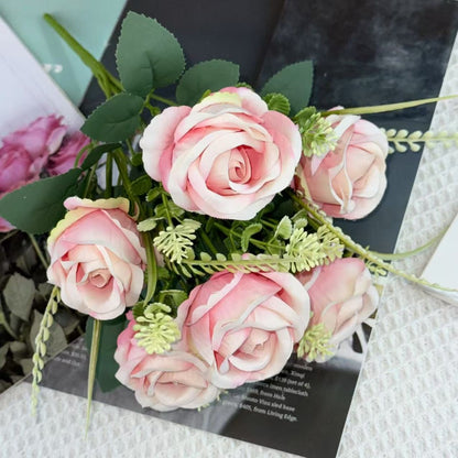 Bouquet bunga BKT 1029 RICH (x6) 6Cbg Bunga Mawar Artifisial Dekorasi Hiasan Seserahan Buket Palsu