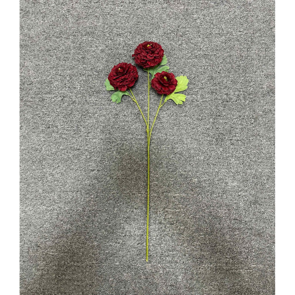 C82 MASNAGA (x3) Bunga Peony Kain Sutra 64CM ARTIFICIAL BUNGA DEKORASI HIAS RUANGAN RUMAH KANTOR STUDIO