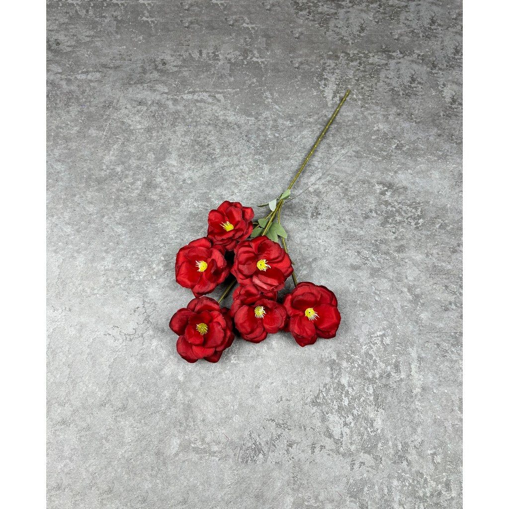 C61 QING (x6) Bunga Mawar Kain Sutra 60CM ARTIFICIAL BUNGA DEKORASI HIAS RUANGAN RUMAH KANTOR STUDIO