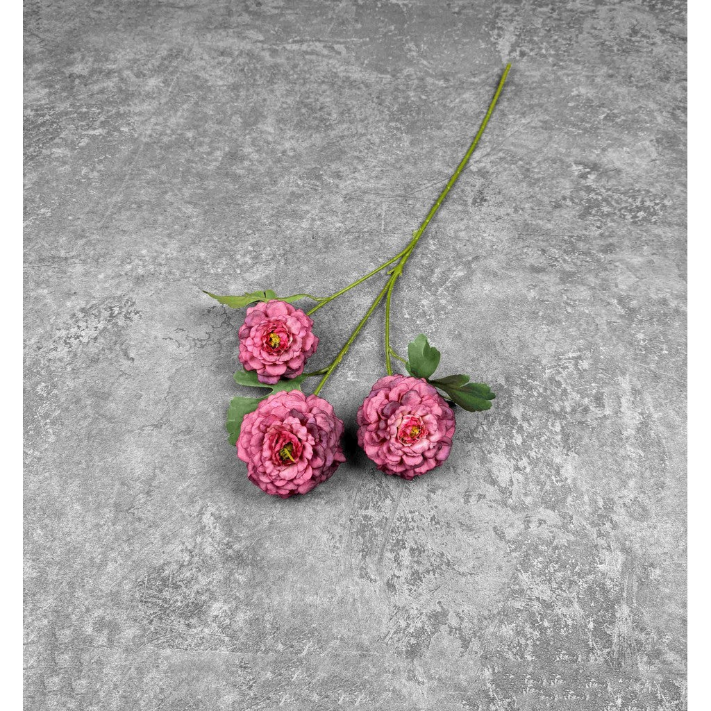 C82 MASNAGA (x3) Bunga Peony Kain Sutra 64CM ARTIFICIAL BUNGA DEKORASI HIAS RUANGAN RUMAH KANTOR STUDIO