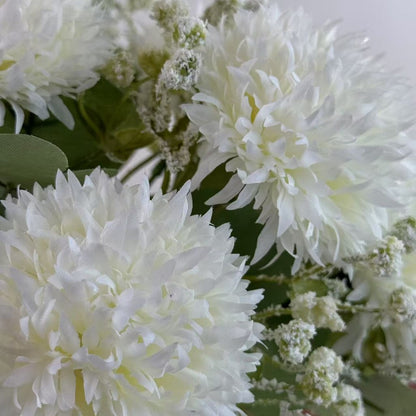 Bouquet bunga BKT 1028 TOU (x5) 5Cbg Bunga POMPOM Artifisial Dekorasi Hiasan Seserahan Buket Palsu