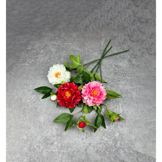 C59 ONI - ONI (x2) Bunga Peony Kain Sutra 68CM ARTIFICIAL BUNGA DEKORASI HIAS RUANGAN RUMAH KANTOR STUDIO