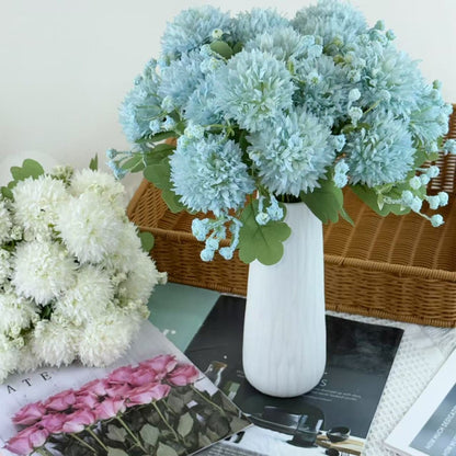 Bouquet bunga BKT 1028 TOU (x5) 5Cbg Bunga POMPOM Artifisial Dekorasi Hiasan Seserahan Buket Palsu