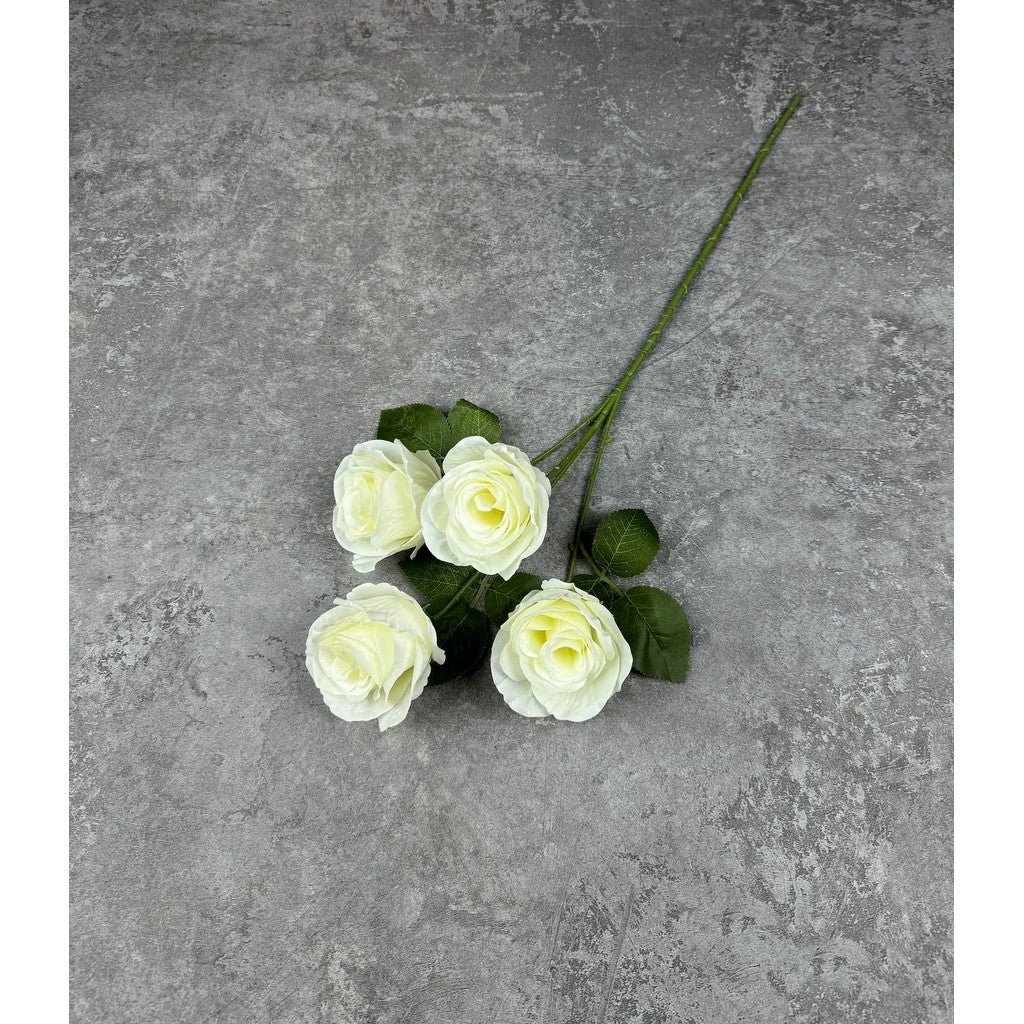 C80 NANA (x4) Bunga Mawar  Kain Sutra 63CM ARTIFICIAL BUNGA DEKORASI HIAS RUANGAN RUMAH KANTOR STUDIO
