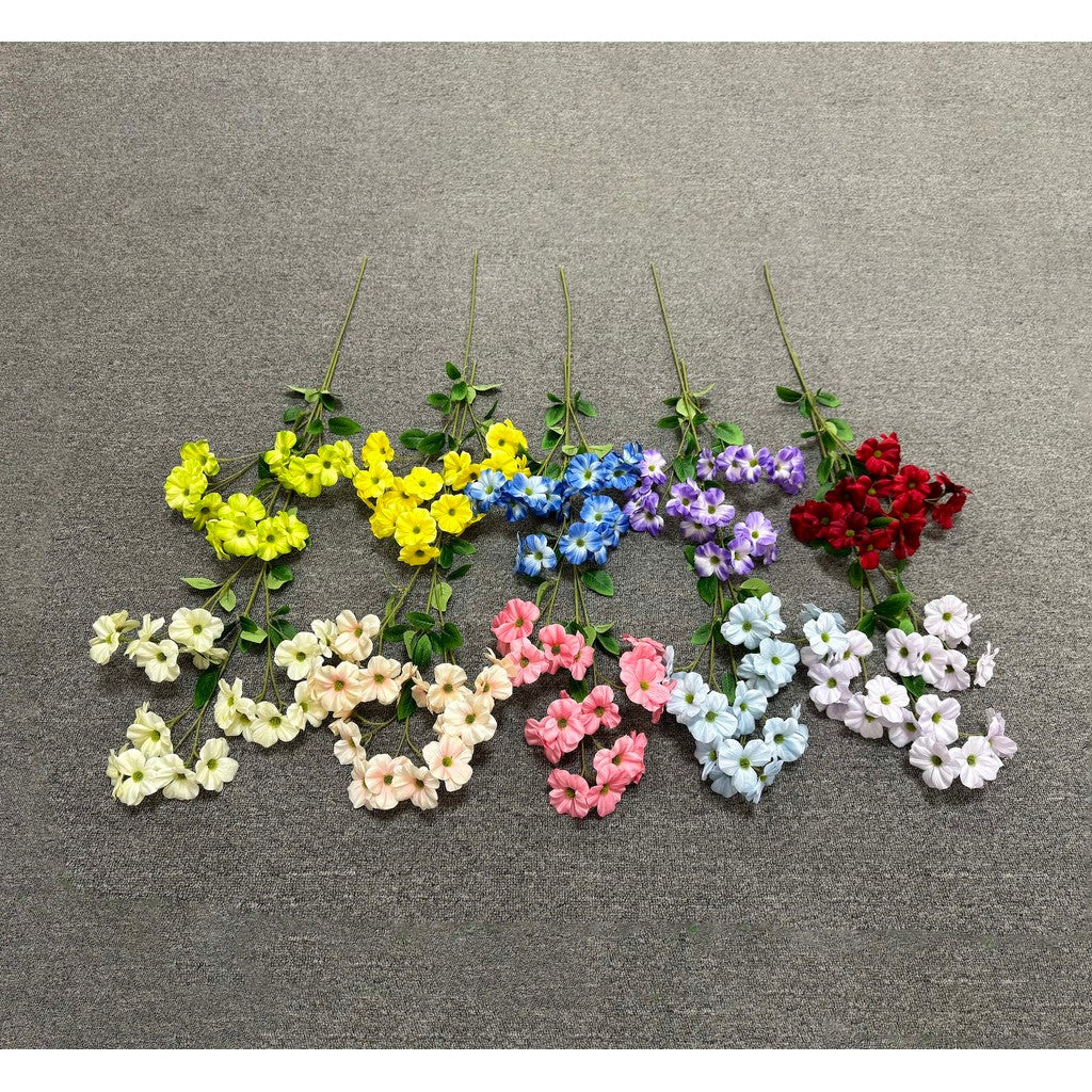 C86 HAIBEGO Bunga Begonia Kain Sutra 80CM ARTIFICIAL BUNGA DEKORASI HIAS RUANGAN RUMAH KANTOR STUDIO