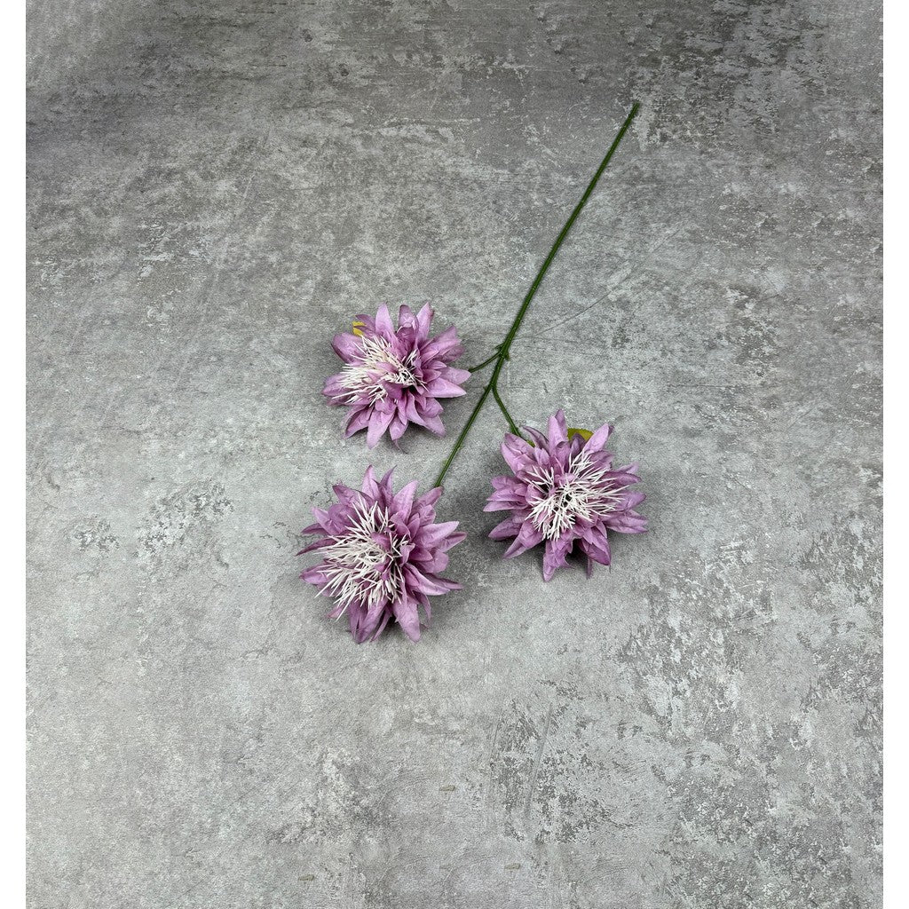 C11 (baru no daun) (x3) ANEMONE 68cm Artificial Bunga Mawar 3 Cabang 3 Kuntum Bunga Palsu Plastik Buatan Imitasi Hias Dekor Buket Bouquet Rumah Pesta/Bunga Hias