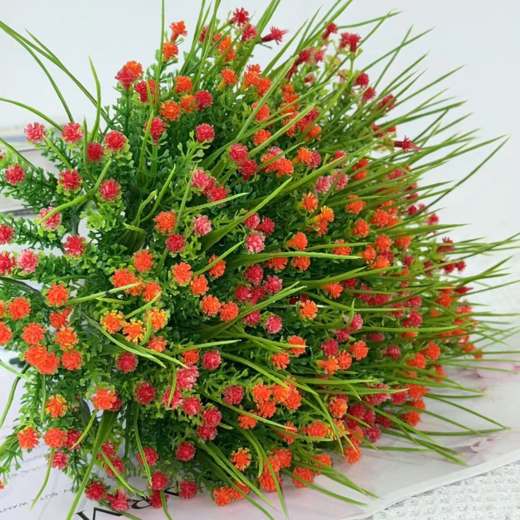 Bouquet bunga BKT 1020 BABYROSE 5Cbg Bunga Mawar Kecil Artifisial Dekorasi Hiasan Seserahan Buket Palsu