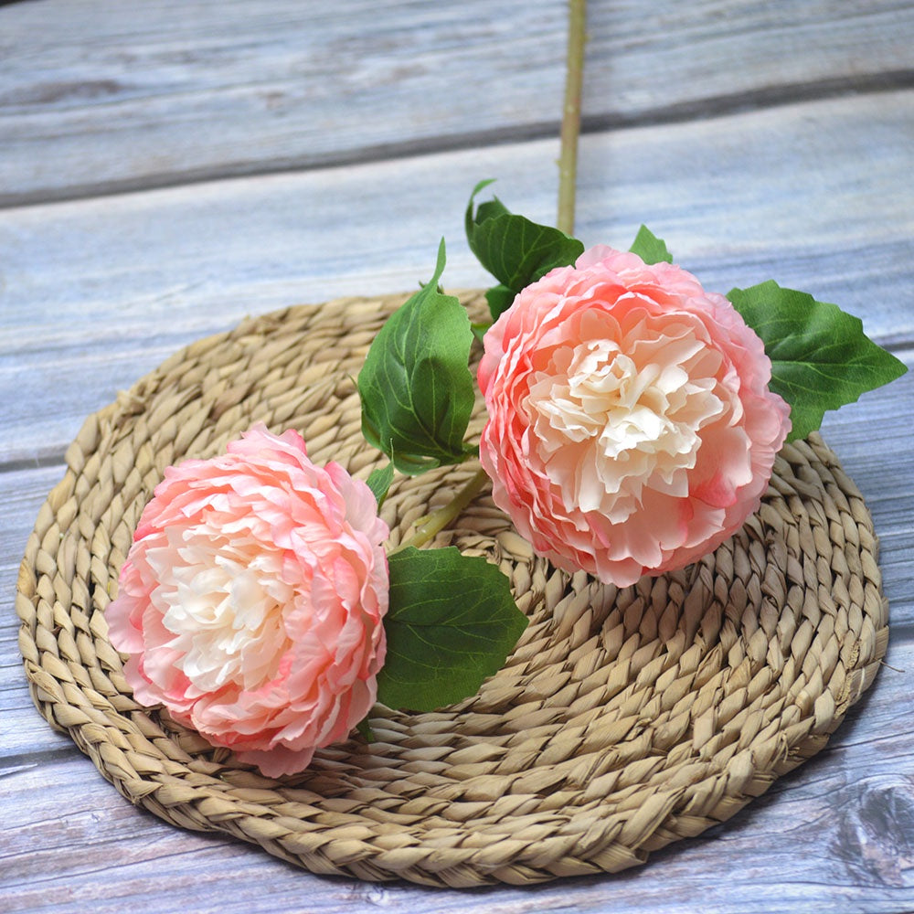Bunga DUOPEONI 76cm Plastik Tanaman Peony Artifisial Palsu Hias Dekorasi Minimalis Home