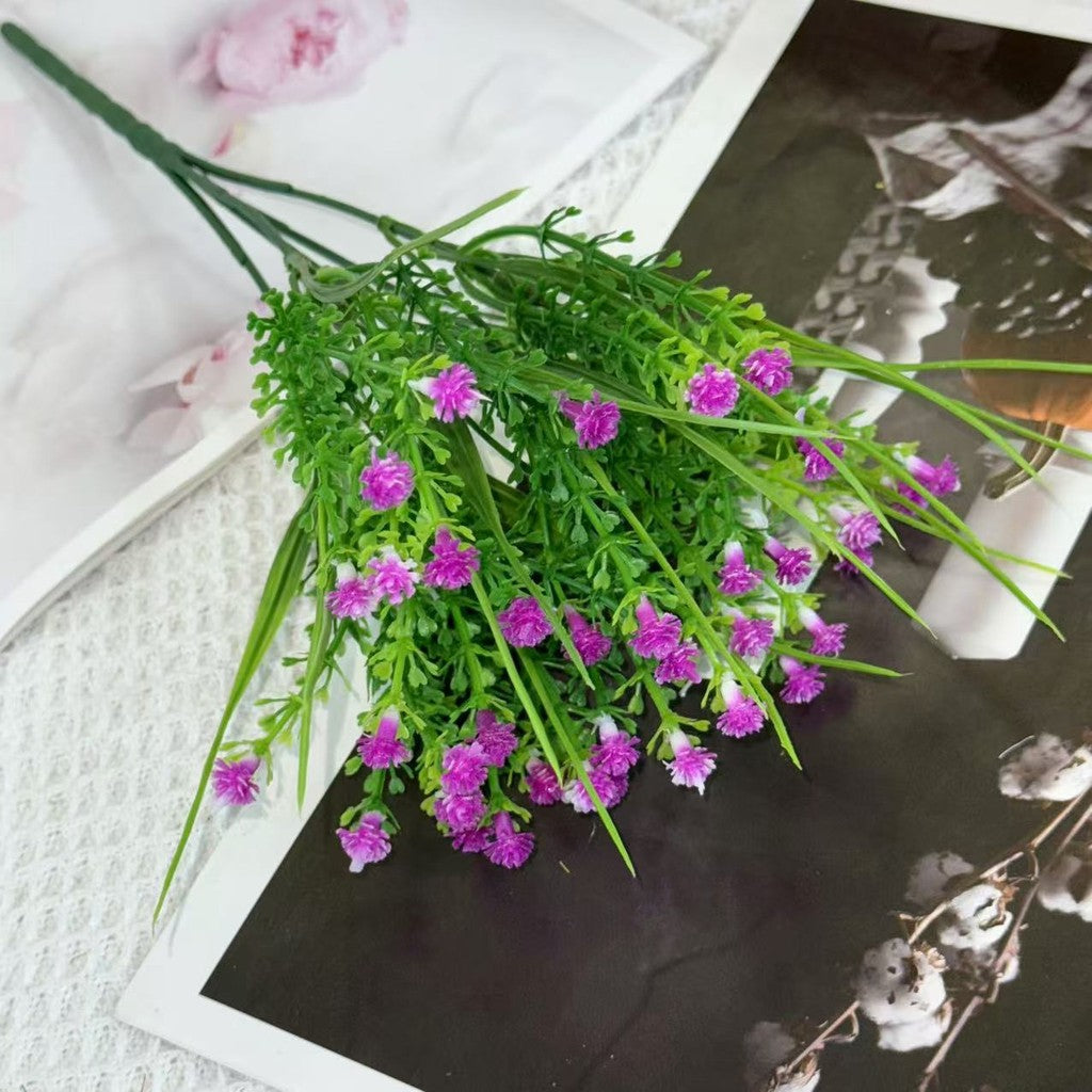 Bouquet bunga BKT 1020 BABYROSE 5Cbg Bunga Mawar Kecil Artifisial Dekorasi Hiasan Seserahan Buket Palsu