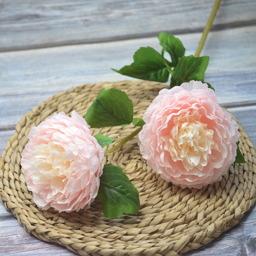 Bunga DUOPEONI 76cm Plastik Tanaman Peony Artifisial Palsu Hias Dekorasi Minimalis Home