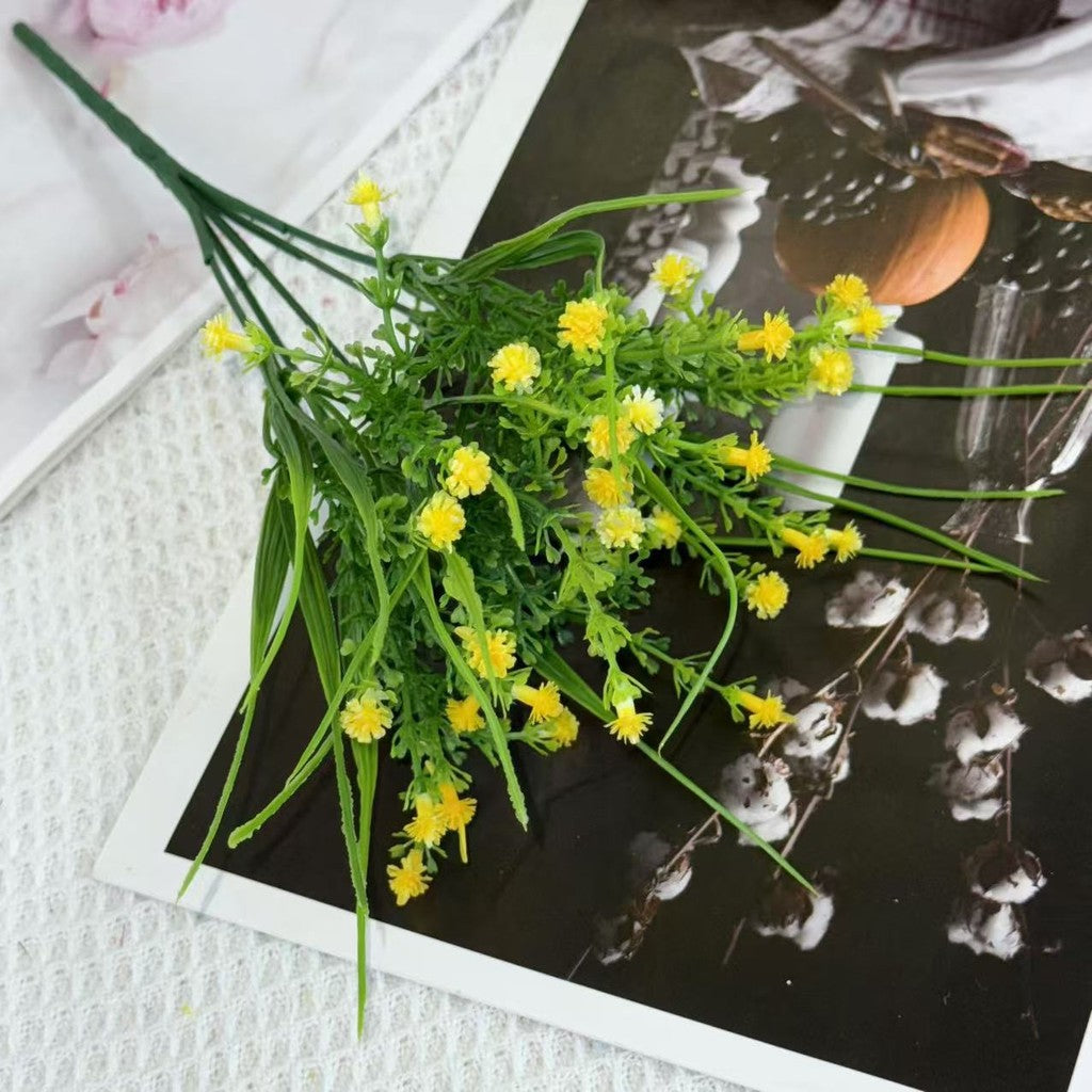 Bouquet bunga BKT 1020 BABYROSE 5Cbg Bunga Mawar Kecil Artifisial Dekorasi Hiasan Seserahan Buket Palsu