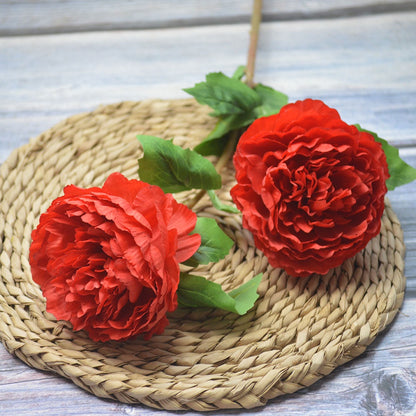 Bunga DUOPEONI 76cm Plastik Tanaman Peony Artifisial Palsu Hias Dekorasi Minimalis Home